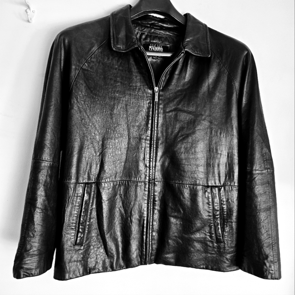 Men's Wilson's Black Leather Jacket XL